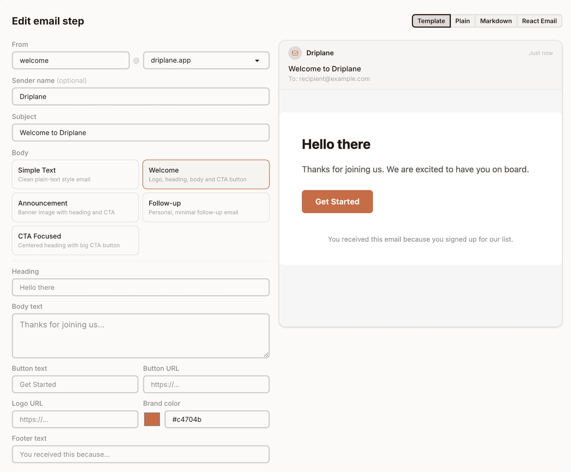 Build your sequence visually